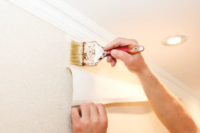Pose de papier peint à Blotzheim — revêtements muraux et toiles de verre